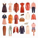 وکتور مجموعه لباس زنانه