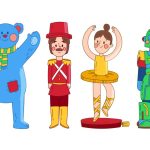 وکتور چهار مدل اسباب بازی مختلف