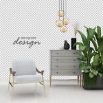 فایل لایه باز موکاپ دیوار اتاق نشیمن مدرن