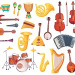 وکتور کارتونی سازهای موسیقی