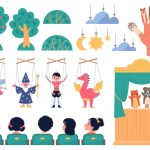 وکتور تصویر کارتونی اجرای نمایش