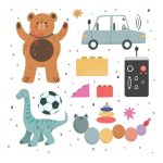 وکتور اسباب بازی رنگی