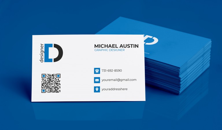 فایل لایه باز موکاپ کارت ویزیت تجاری لوکس