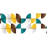 وکتور الگوی اشکال هندسی رنگی