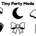 وکتور سیاه و سفید مجموعه وسایل کودک