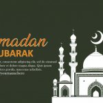 فایل لایه باز زمینه عید فطر با تصویر و مسجد و هلال ماه