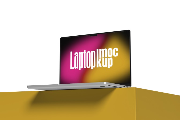 فایل لایه باز موکاپ طرح صفحه نمایشگر لپ تاپ