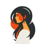 وکتور تصویر انتزاعی و هنری دختر جوان با موهای بلند وکتور تصویر انتزاعی و هنری دختر جوان با موهای بلند