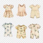 فایل لایه باز تصویر آبرنگی لباس کودک