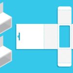 وکتور تصویر الگوی برش جعبه