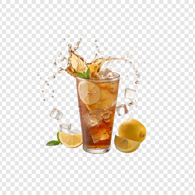 فایل لایه باز پاشیده شده نوشیدنی از لیوان