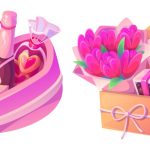 وکتور تصویر باکس گل