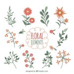 وکتور گل های الهام گرفته شده از طبیعت