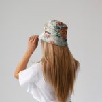 فایل لایه باز موکاپ طرح کلاه باکت زنانه