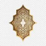 فایل لایه باز تصویر نماد اسلامی به رنگ طلایی