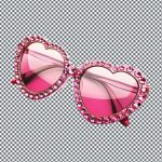 فایل لایه باز عینک قلبی