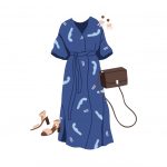 وکتور ست لباس و لوازم جانبی زنانه