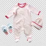 فایل لایه باز سرهمی سفید با خال های قرمز