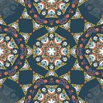 وکتور الگوی انتزاعی طرح گل