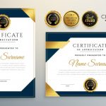 وکتور مجموعه قالب گواهینامه مدرن