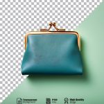 فایل لایه باز کیف پول چفت دار رنگ سبز