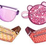 وکتور مجموعه کیف‌های کمری