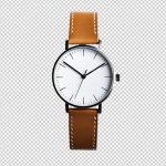 فایل لایه باز ساعت مچی مردانه با بند چرمی