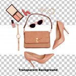 فایل لایه باز مجموعه لوازم جانبی زنانه