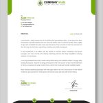 فایل لایه باز سربرگ تجاری مدرن سبز