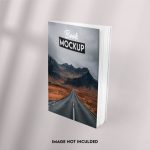 فایل لایه باز موکاپ کاور کتاب جلد سخت از نمای جلو