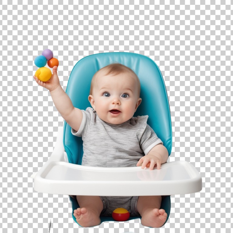 فایل لایه باز تصویر کودک روی صندلی
