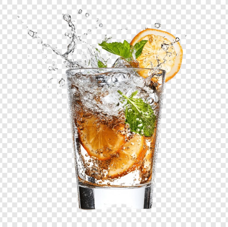 فایل لایه باز نوشیدنی با لیمو و نعنا