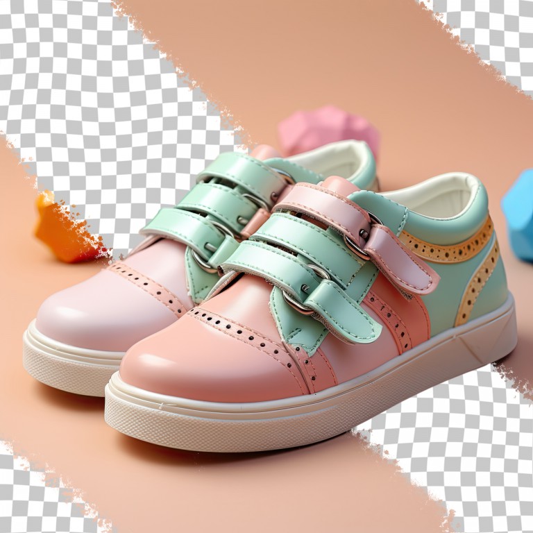 فایل لایه باز کفش چسبی بچگانه