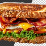 فایل لایه باز ساندویچ با نان تست