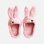 فایل لایه باز دمپایی خرگوشی صورتی