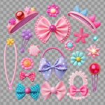 فایل لایه باز تصویر گیرسرهای مختلف رنگی