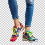 فایل لایه باز تصویر کفش اسپرت رنگی فایل لایه باز تصویر کفش اسپرت رنگی