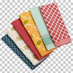 فایل لایه باز دستمال سفره های پارچه ای مختلف با پس زمینه شفاف