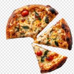 فایل لایه باز تصویر پیتزا برش خورده