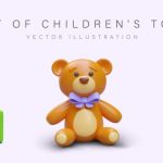 وکتور اسباب بازی کودکان