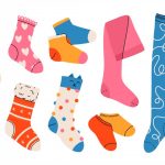 وکتور جوراب های مختلف رنگی