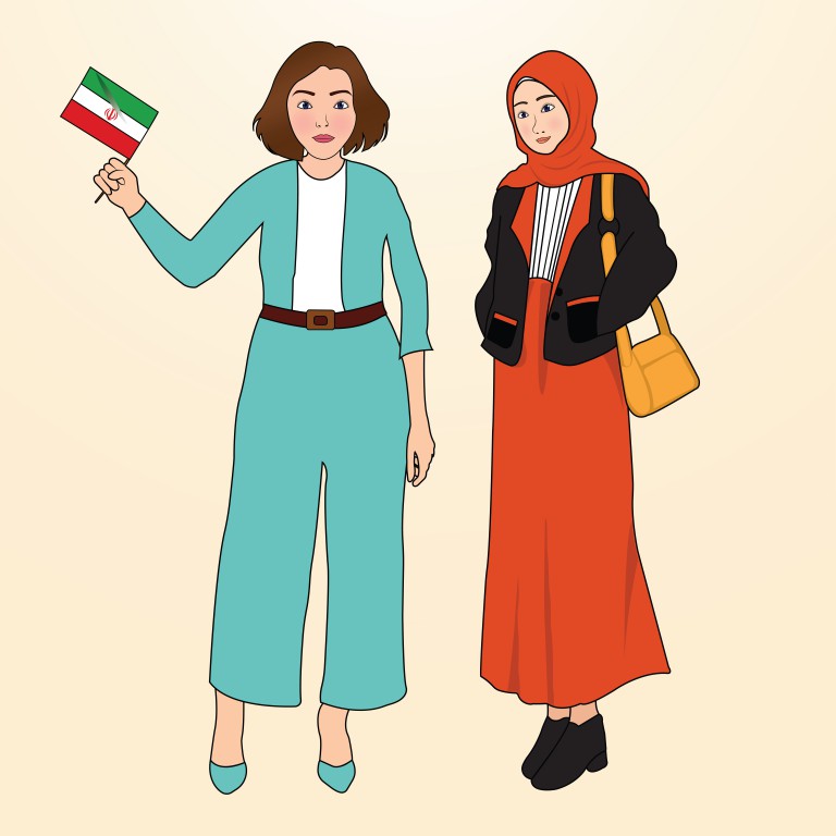 وکتور تصویر دو خانم در کنار هم