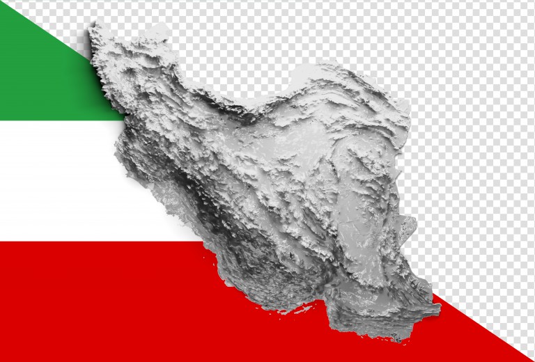 فایل لایه باز تصویر نقشه کشور ایران