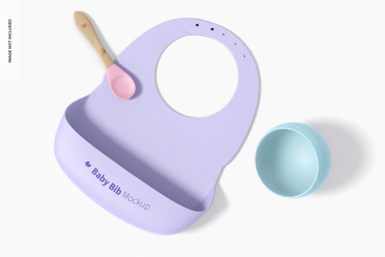 فایل لایه باز موکاپ پیش بند سلیکونی کودک