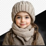 فایل لایه باز دختر بچه با لباس زمستانی فایل لایه باز دختر بچه با لباس زمستانی