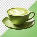 فایل لایه باز فنجان سبز با نوشیدنی ماچا