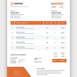 فایل لایه باز الگوی فاکتور تجاری مینیمال فایل لایه باز الگوی فاکتور تجاری مینیمال