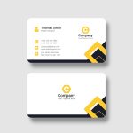 فایل لایه باز کارت ویزیت ساده