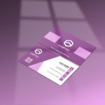 فایل لایه باز موکاپ طرح کارت ویزیت مدرن
