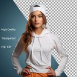 فایل لایه باز پرتره زن با لباس ورزشی فایل لایه باز پرتره زن با لباس ورزشی